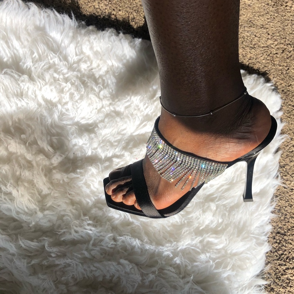 Giuseppe Zanotti Natalee Crystal Fringe Heels - Picture 8 of 8
